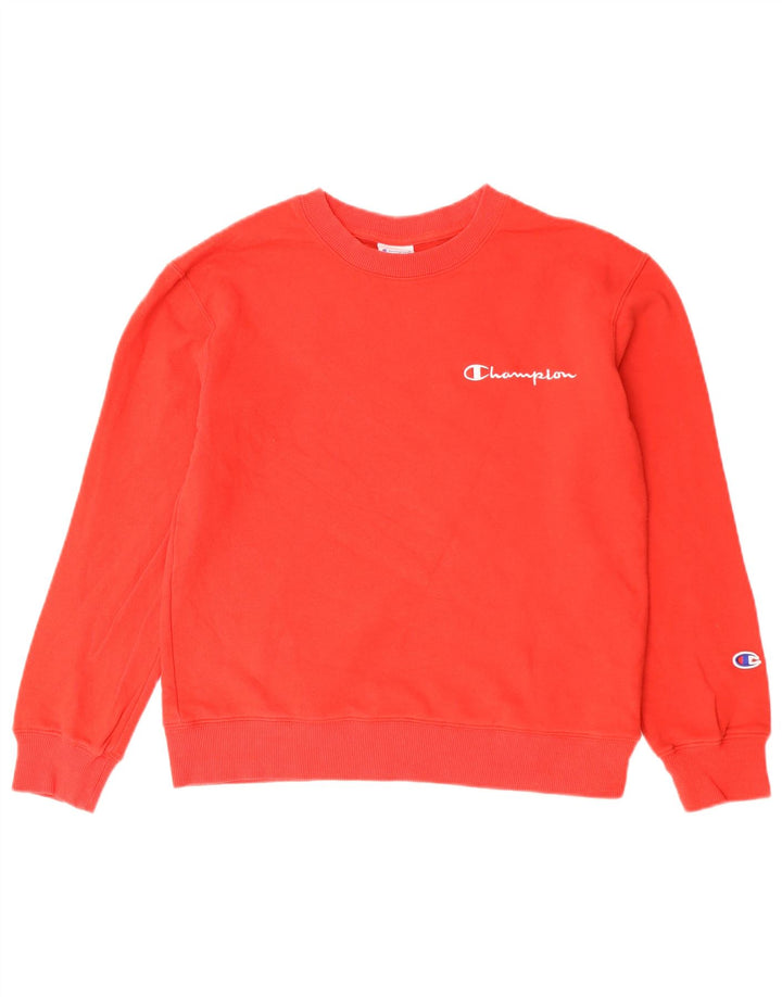 Champion Sudadera para mujer Jumper UK 10 Small Red Cotton