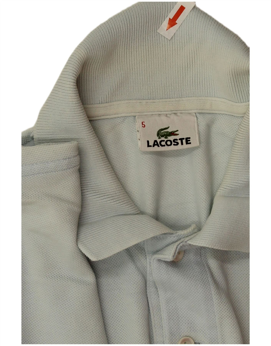 Polo Lacoste para hombre talla 5 grande algodón azul
