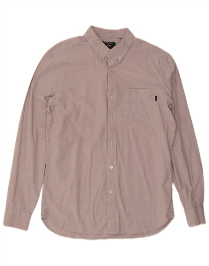 Dockers Camisa Slim De Algodón Rosa Medio Hombre