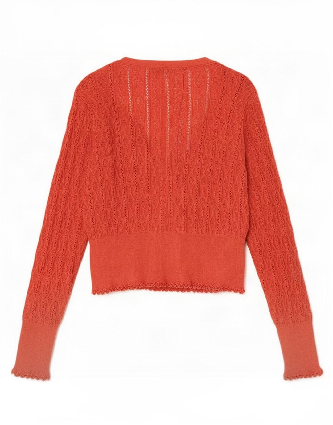 Oasis Suéter tipo cárdigan extragrande para mujer UK 44 Algodón naranja mediano