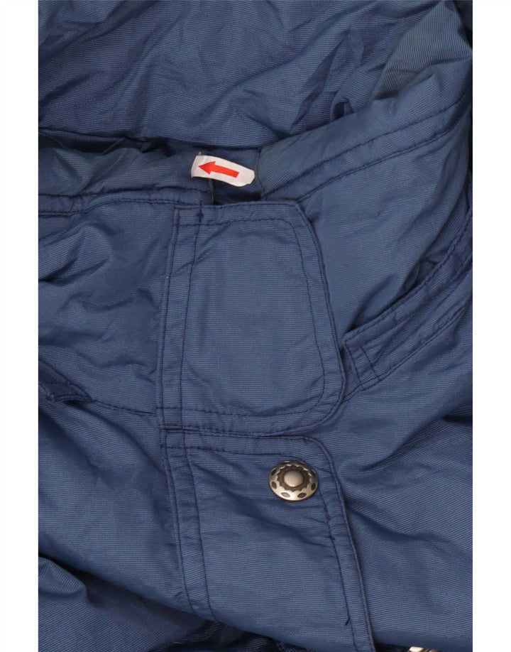 MC Kee's Mono de esquí extragrande con capucha para mujer, talla 40, talla grande, poliamida azul