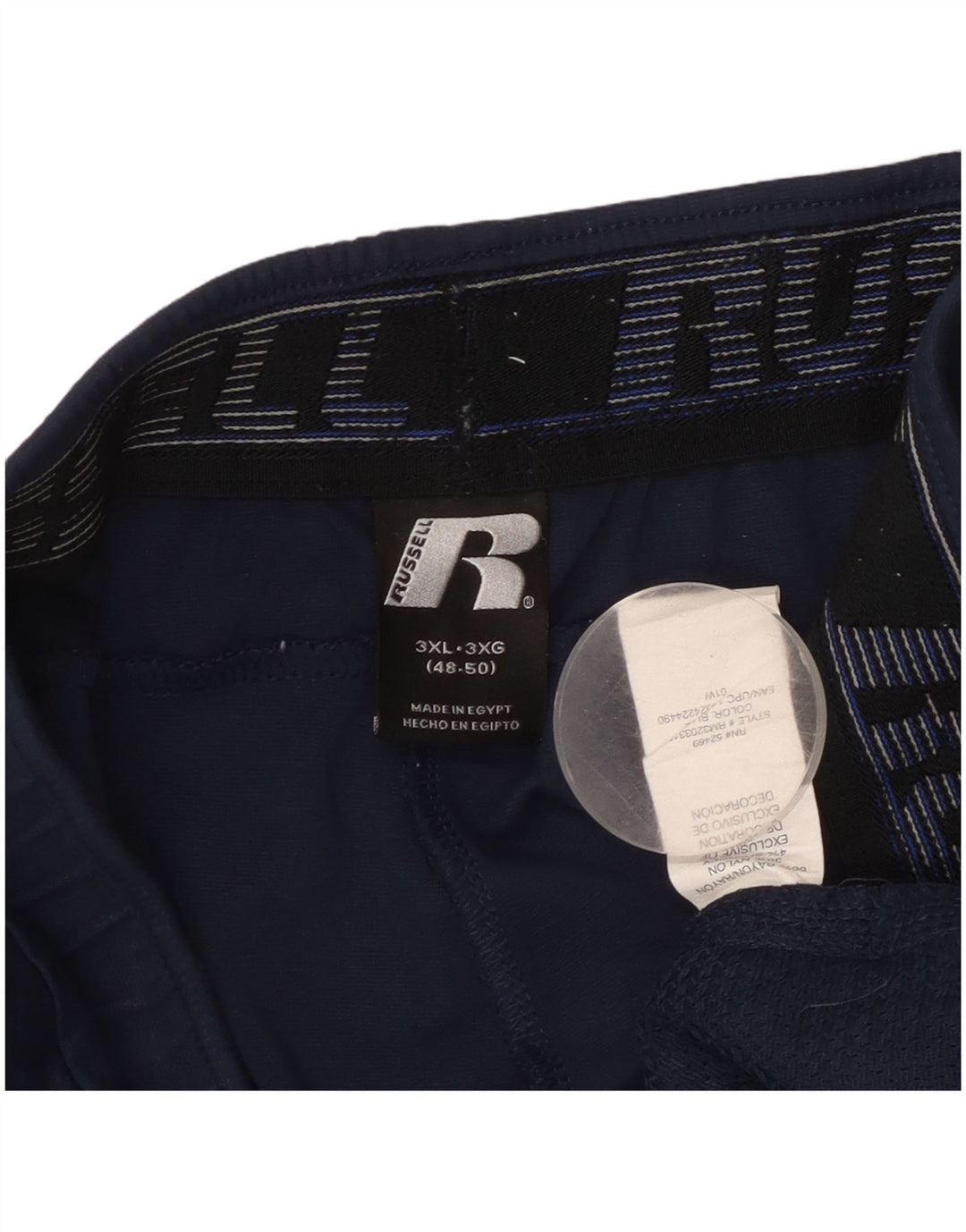 Russell Athletic - Pantalón de chándal para hombre, talla 3XL, rayón azul marino