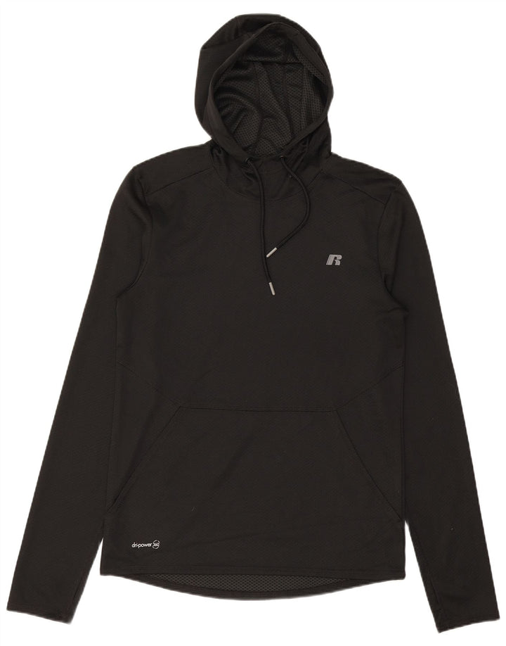 Russell Athletic Camiseta de manga larga para hombre UK 34/36 Small Negro Poliéster