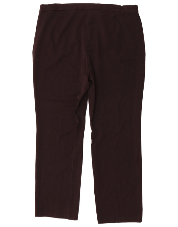 Marks & Spencer Pantalones casuales de cintura alta para mujer UK 46 Large W38 L30 Negro