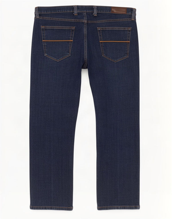 Marks & Spencer Vaqueros rectos regulares para hombre W38 L29 Algodón azul