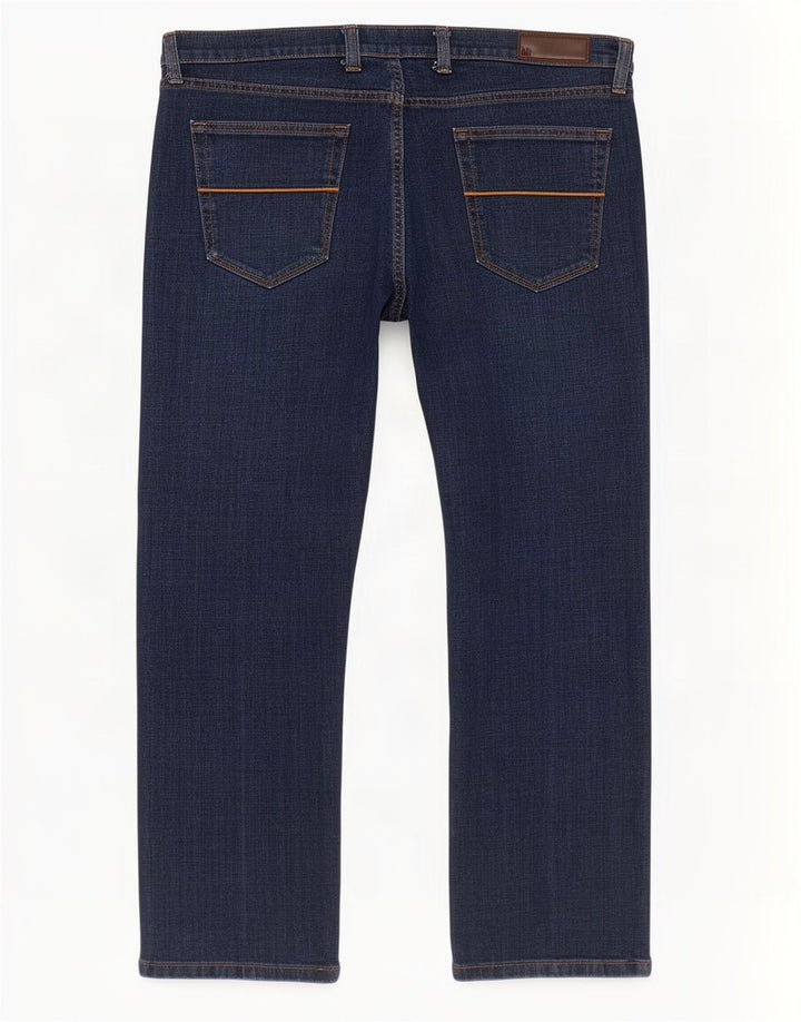 Marks & Spencer Vaqueros rectos regulares para hombre W38 L29 Algodón azul