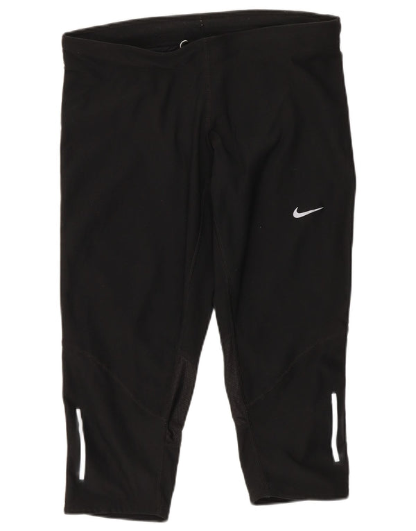 Nike - Leggings capri para mujer (talla 8), poliéster con lunares negros pequeños