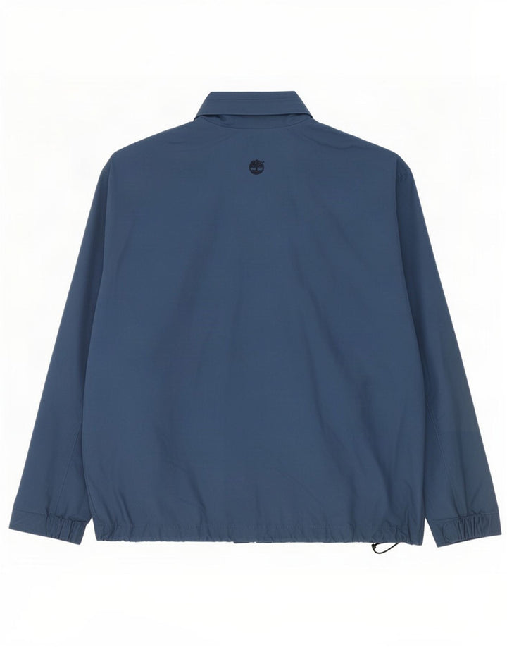 Timberland Chaqueta impermeable para hombre UK 38 Medium Azul marino Algodón