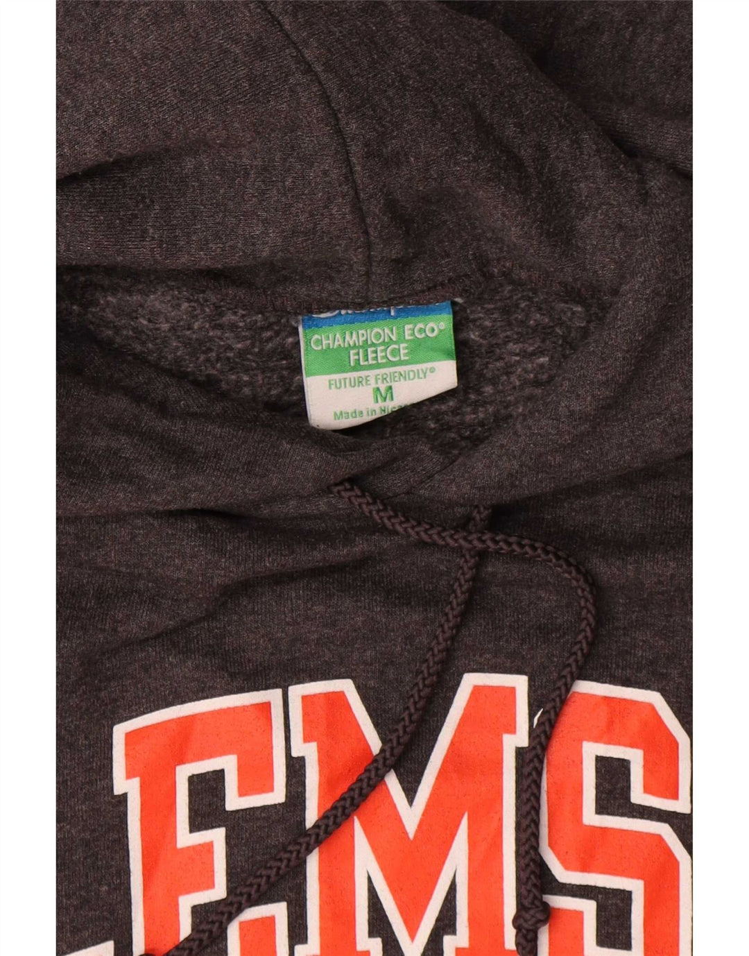 Champion Clemson Graphic Sudadera con capucha de algodón gris medio para hombre