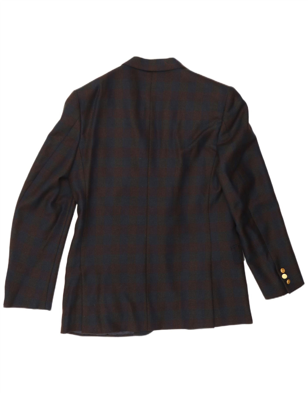 Chaqueta tipo blazer de 2 botones para hombre Valentino UK 38 Medium Navy Blue Check