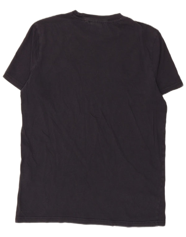 CHAMPION Camiseta gráfica para hombre Top Small Azul marino Algodón