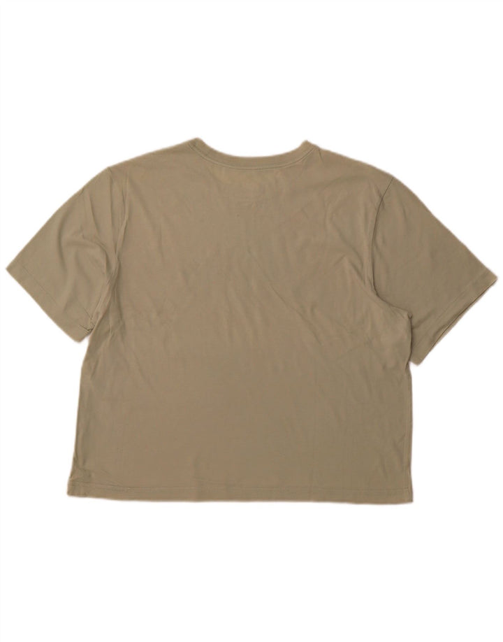 NIKE Camiseta corta con gráfico para mujer UK 40 Verde medio