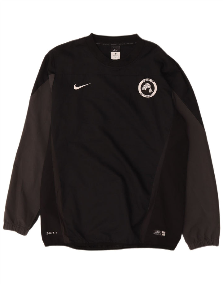 Nike Camiseta Dri Fit Graphic de manga larga para hombre, tamaño grande, color negro, poliéster