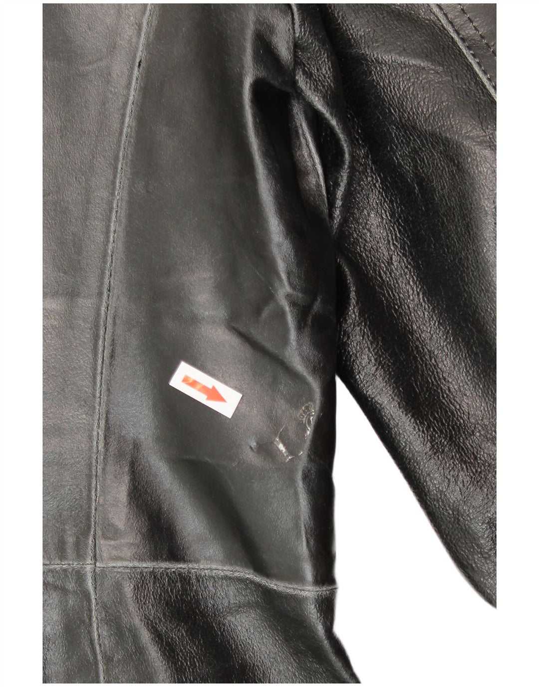 Davin Abrigo de cuero para hombre UK 40 Cuero negro grande