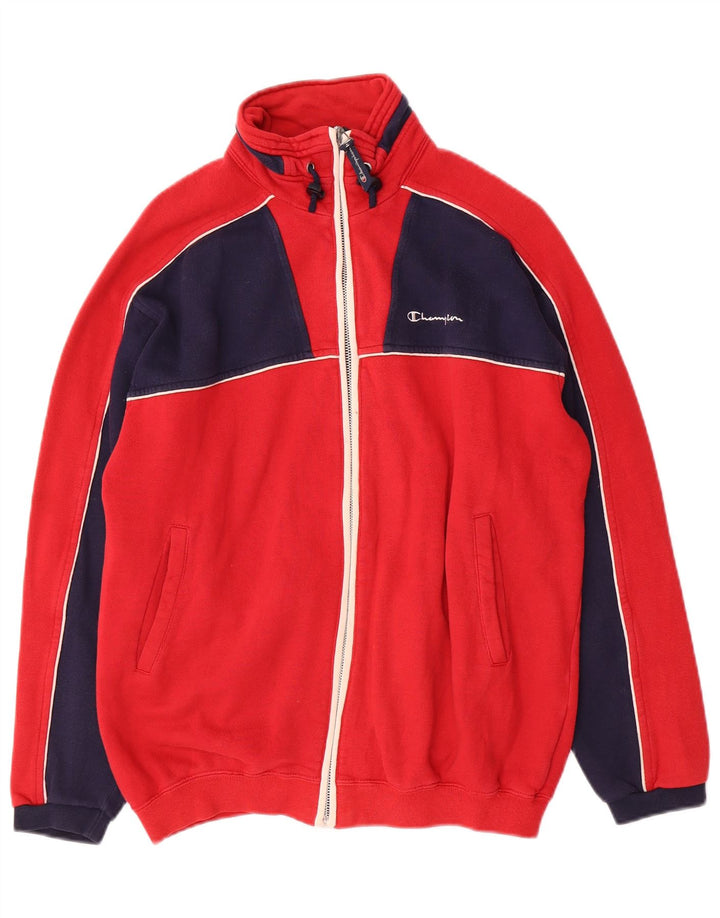 Champion Chaqueta de chándal para niños 13-14 años Algodón color block rojo