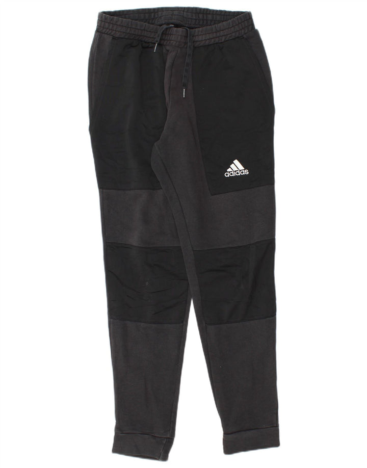 ADIDAS Hombre Chándal Pantalones Joggers Pequeño Algodón Negro
