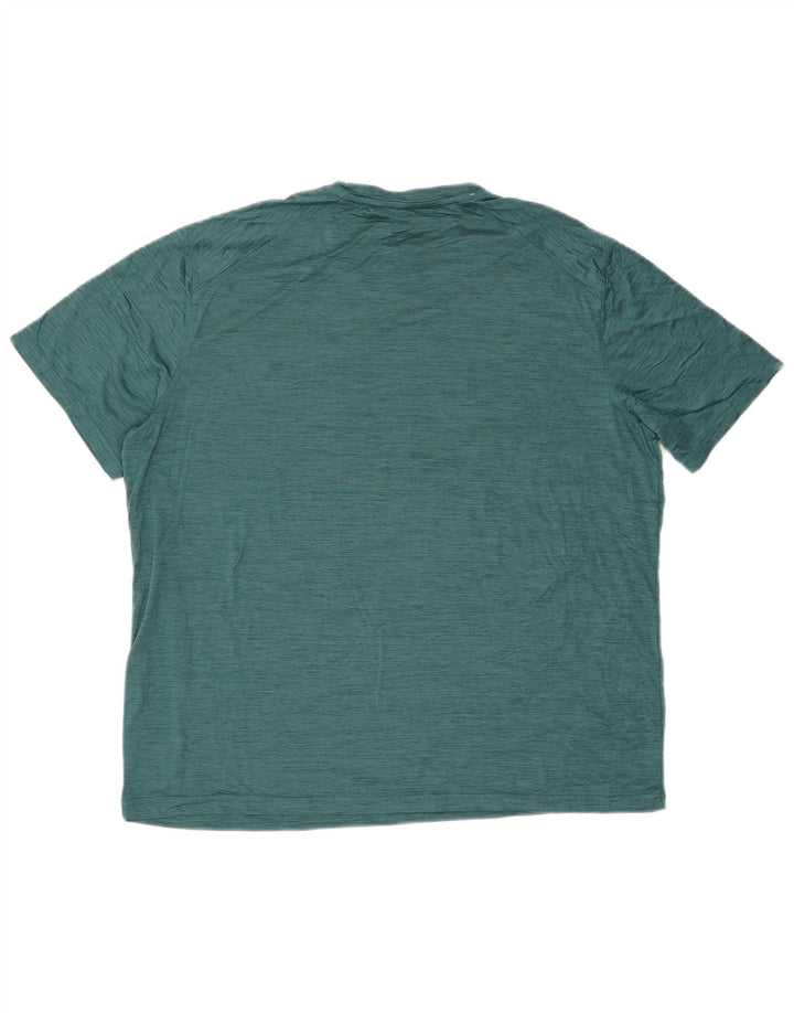 Eddie Bauer Camiseta Hombre Top XL Poliéster Moteado Verde