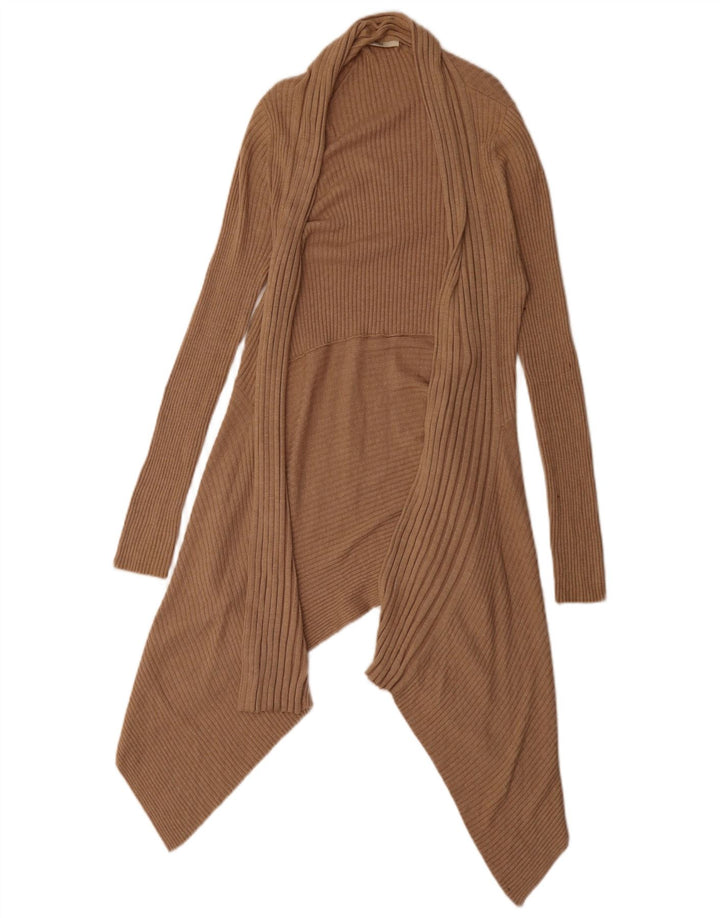 Marks & Spencer - Cárdigan asimétrico para mujer, talla 40, color marrón medio