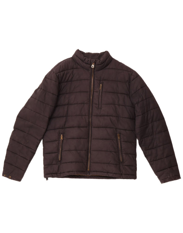 Fat Face Mens Padded Jacket UK 40 Large Black Cotton