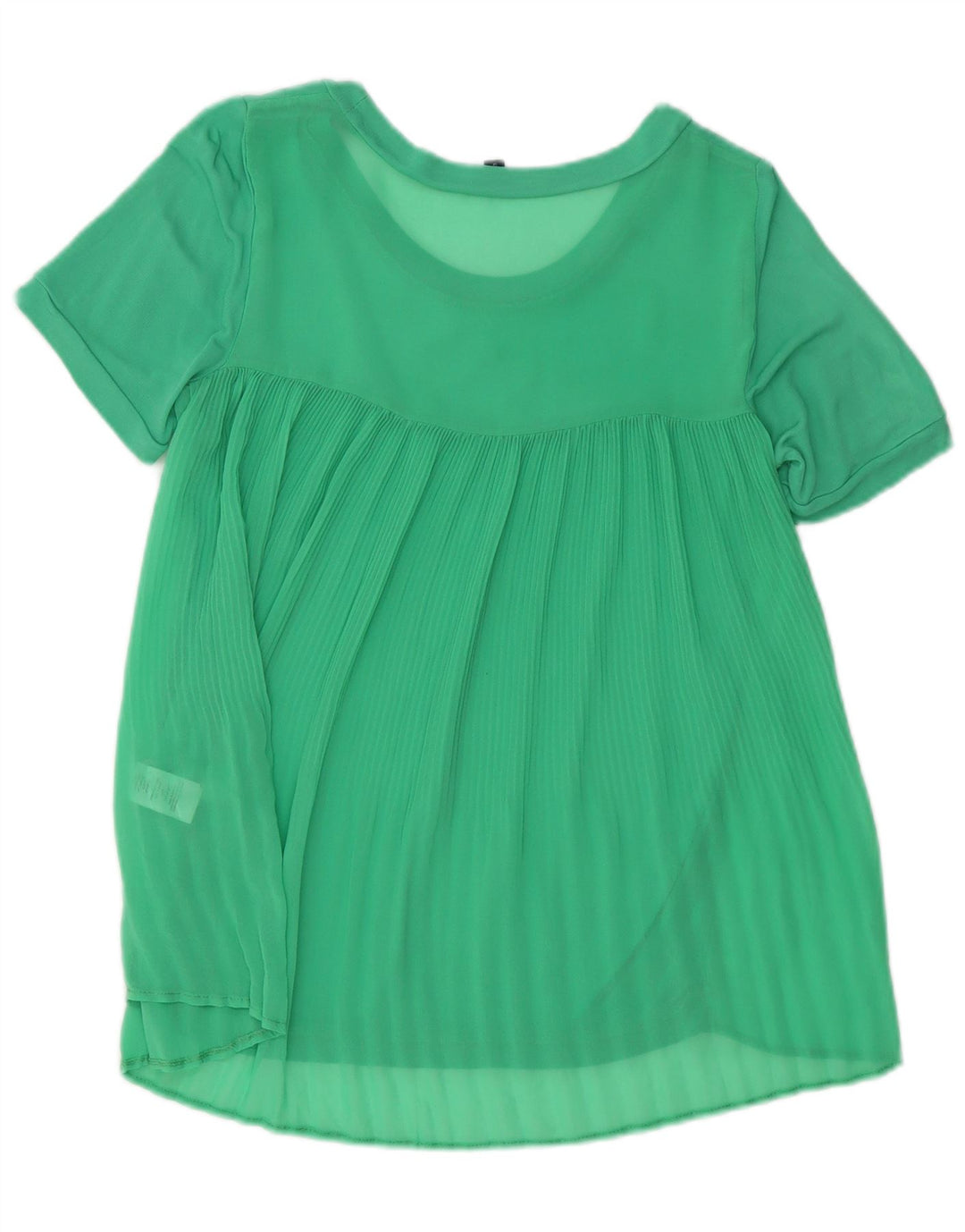 French Connection Blusa para mujer Top UK 10 Small Viscosa verde