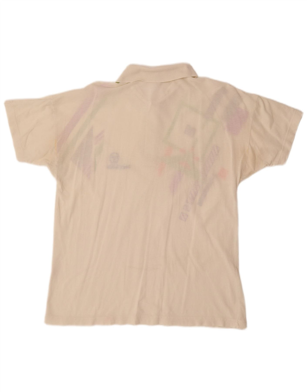 SERGIO TACCHINI Polo para hombre EU 50 Medium Off White Algodón geométrico