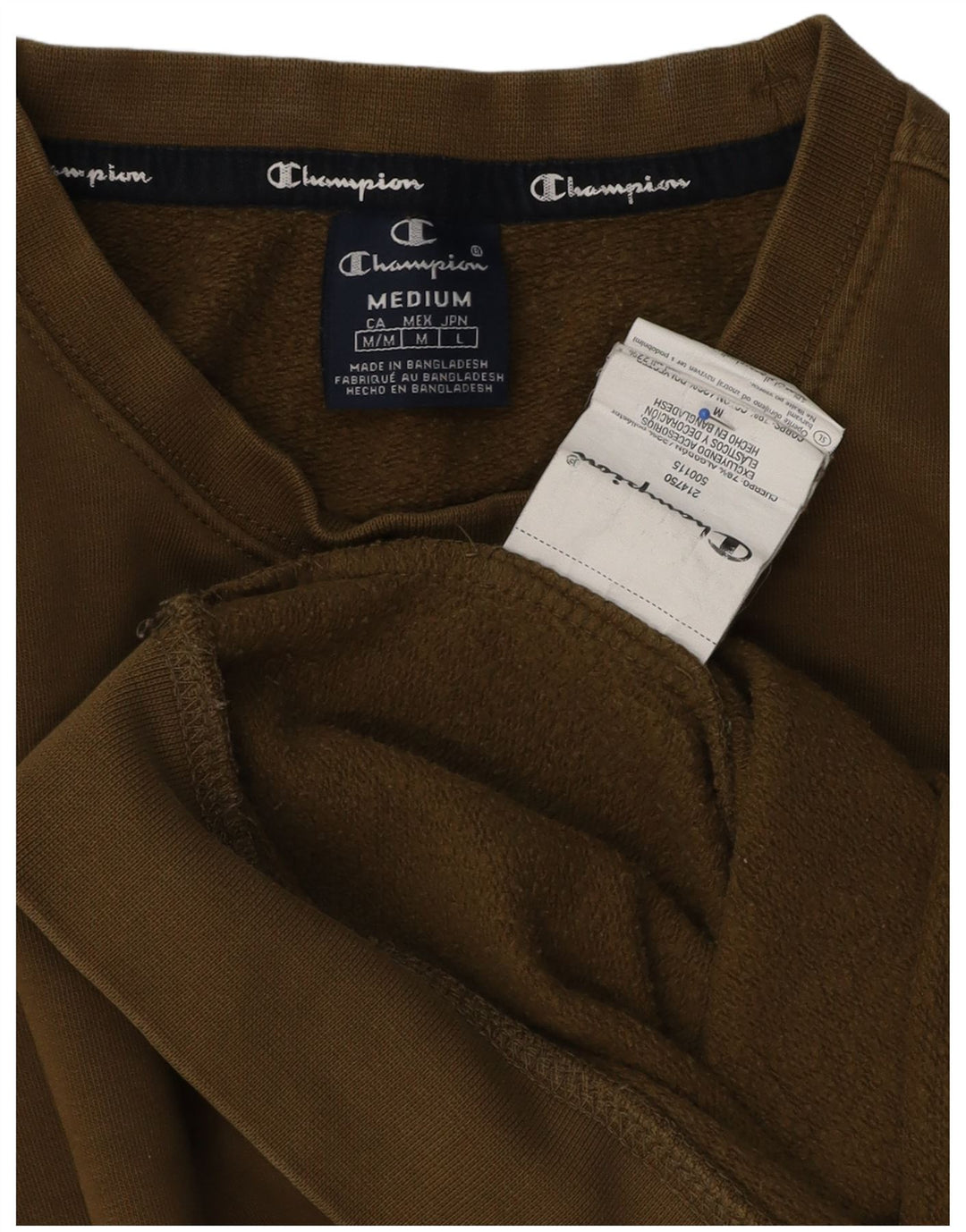 Champion Sudadera Jumper Medium Khaki Algodón Hombre