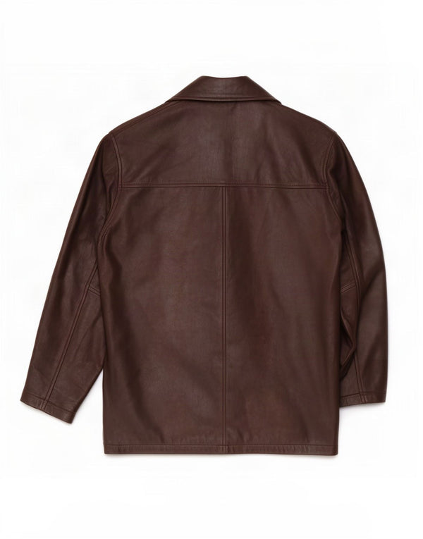 Vintage Mens Leather Jacket UK 42 XL Brown