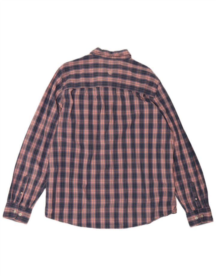 Camisa de corte regular para hombre de Fat Face XL de algodón a cuadros rosa