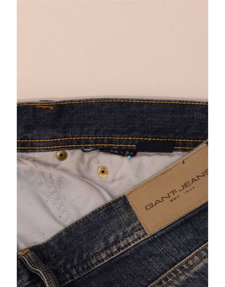 Gant Vaqueros Rectos Para Hombre W36 L34 Azul
