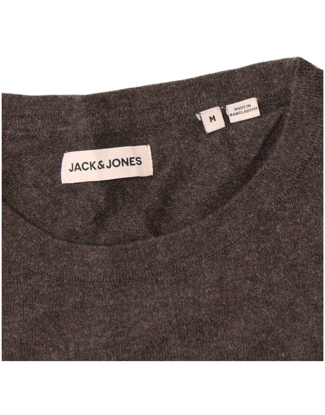 Jersey Jack & Jones Hombre con Cuello Redondo de Algodón Gris Medio