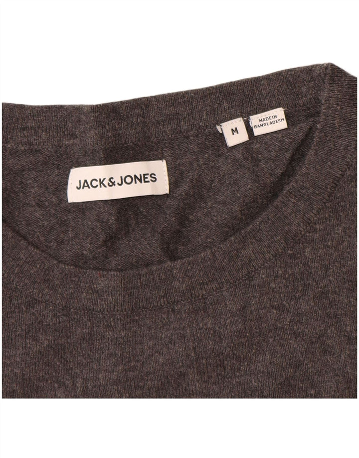 Jersey Jack & Jones Hombre con Cuello Redondo de Algodón Gris Medio