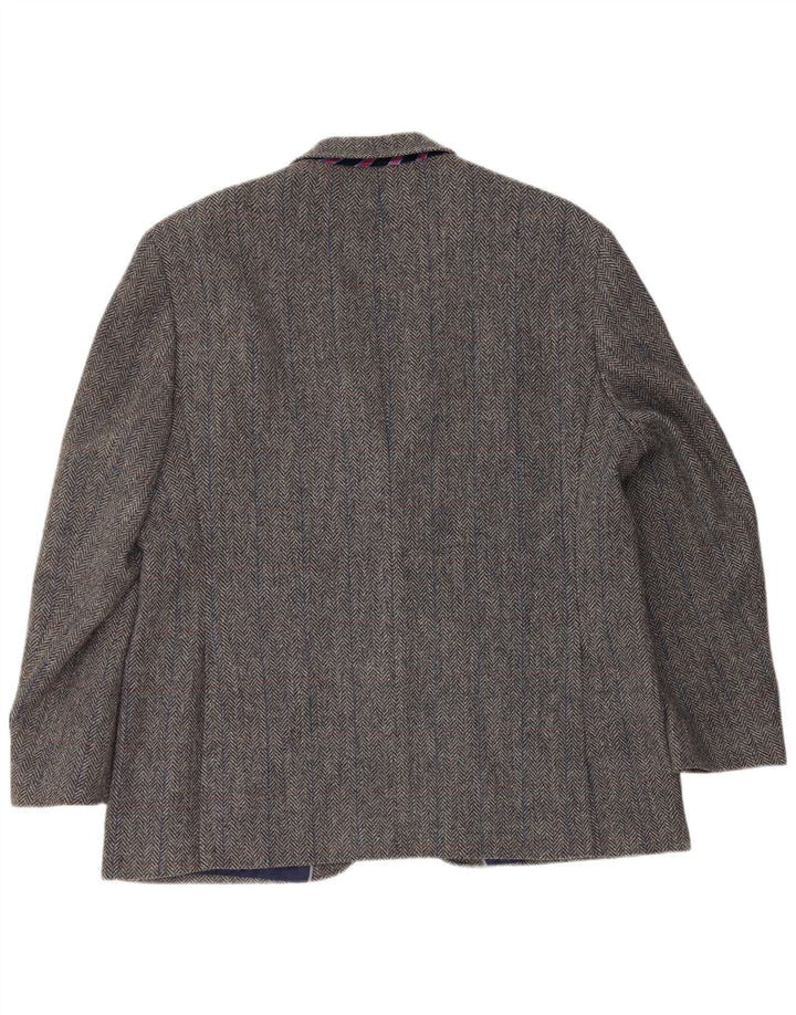 Marks & Spencer Chaqueta tipo blazer de 2 botones para hombre UK 46 XL Lana en espiga gris