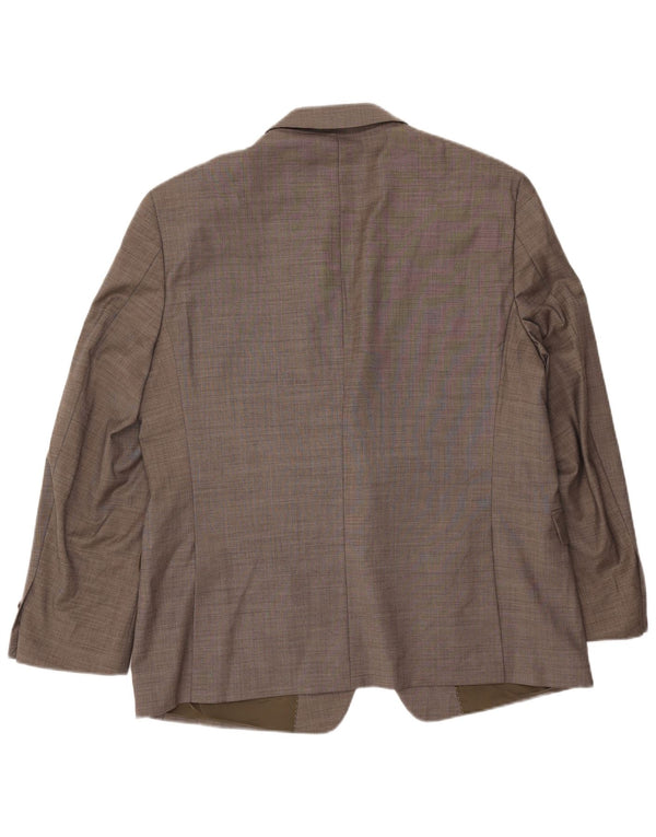 TOMMY HILFIGER Chaqueta tipo blazer de 2 botones para hombre UK 46 3XL Lana gris