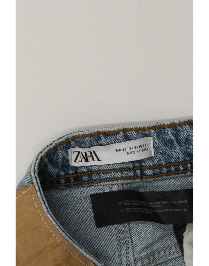 Zara Jeans rectos desgastados para hombre EU 40 Medium W31 L29 Algodón azul