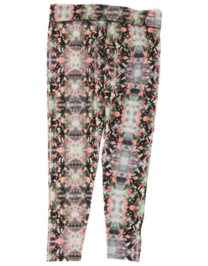Adidas Leggings Climalite para mujer UK 16/18 Grande Negro Geométrico Poliéster