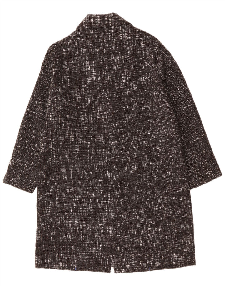 Abrigo de mujer BENETTON IT 44 Poliéster moteado negro mediano