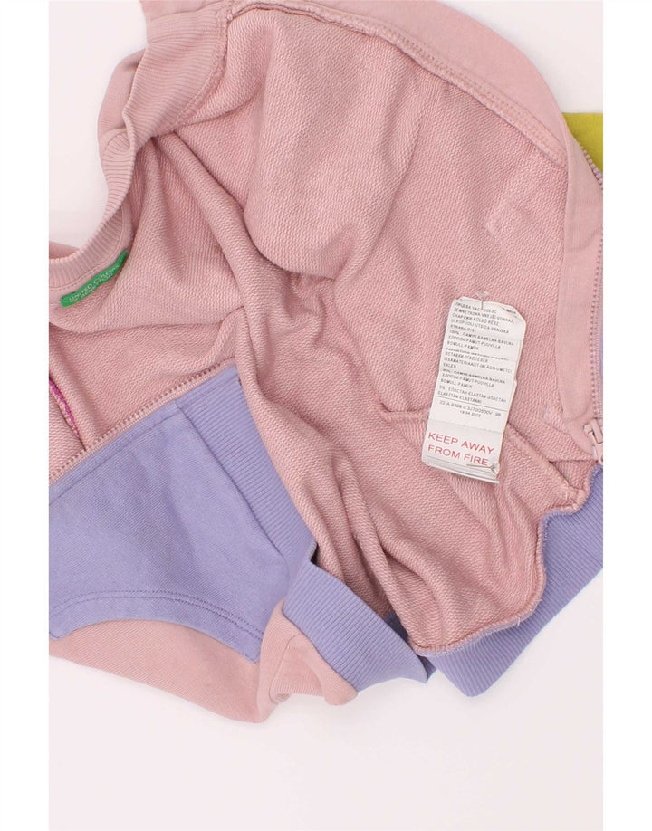 Benetton Chaqueta tipo top de chándal para niña 2-3 años Color block multicolor