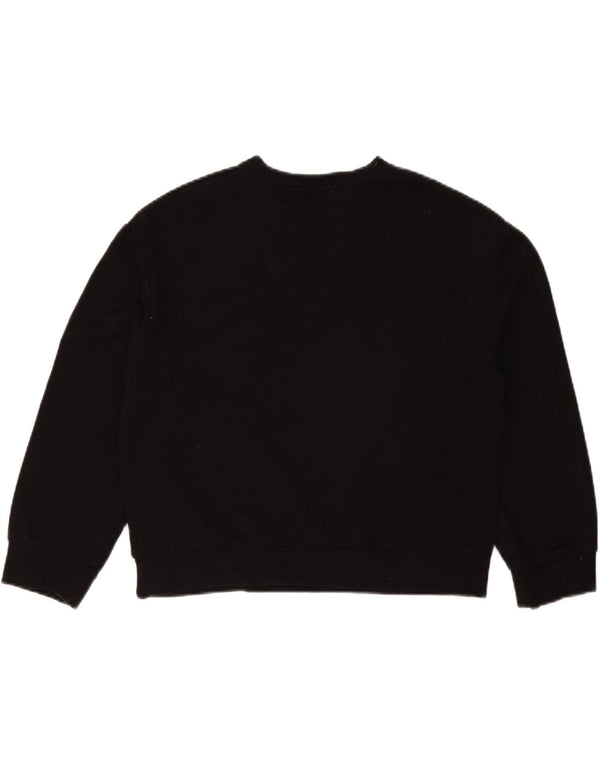 Zara Mujer Sudadera Oversize Jersey UK 10 Small Negro
