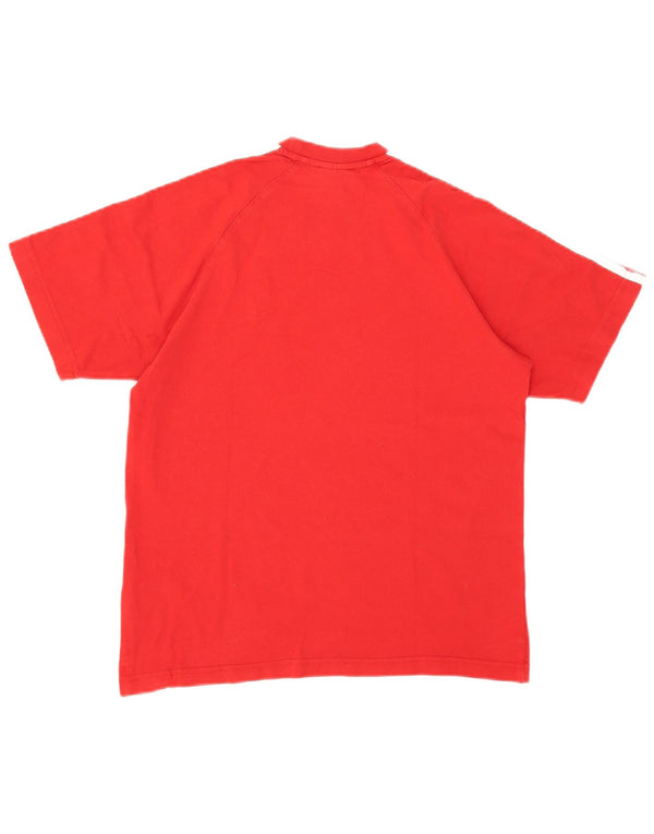 Adidas Hombre Camiseta Top Small Rojo Algodón