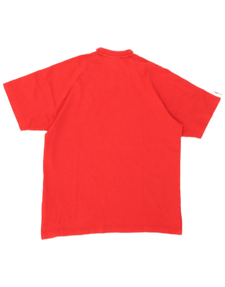 Adidas Hombre Camiseta Top Small Rojo Algodón