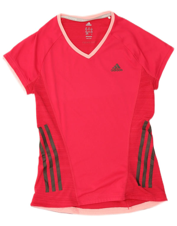 Adidas Mujer Climacool Camiseta Top UK 4/6 XS Rosa Poliéster