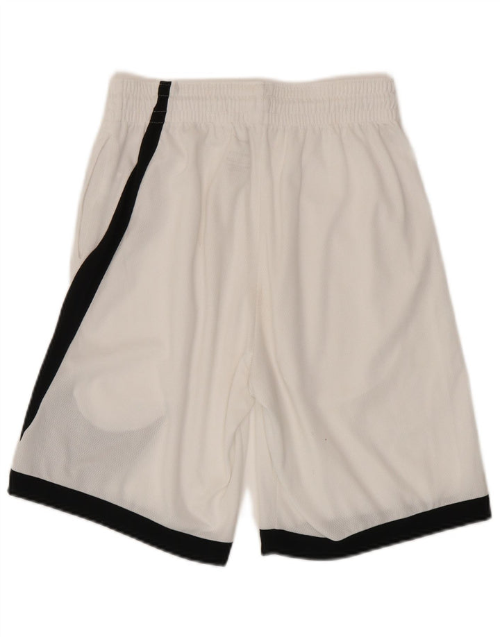 Nike - Pantalones cortos deportivos Dri Fit para hombre, poliéster, color blanco, pequeño