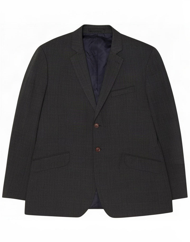Crew Clothing Chaqueta tipo blazer de 2 botones para hombre UK 44 2XL Poliéster gris