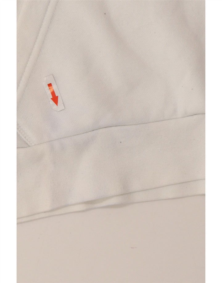Adidas - Sudadera con capucha para hombre, tamaño pequeño, algodón blanco