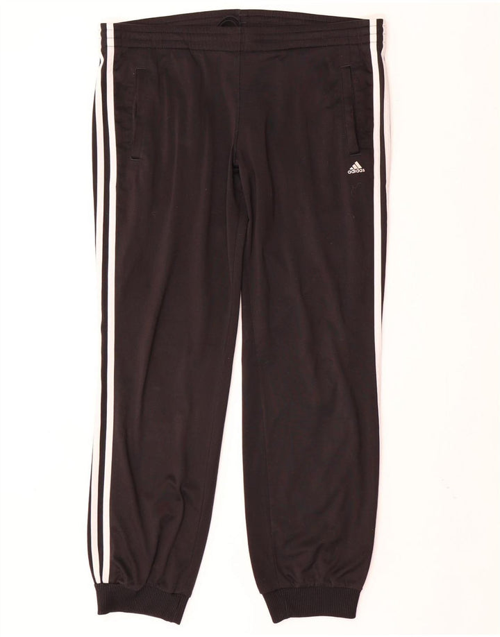 ADIDAS Pantalones de chándal para mujer Joggers UK 12/14 Mediano Negro Poliéster