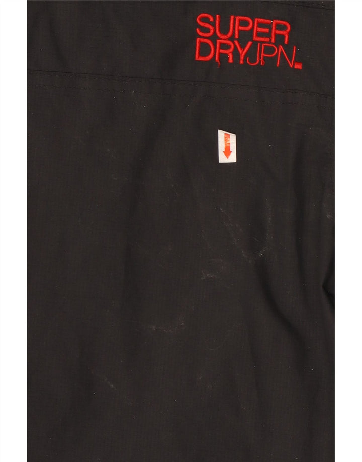 SUPERDRY Chaqueta cortavientos para mujer ES 40 XL Nylon negro