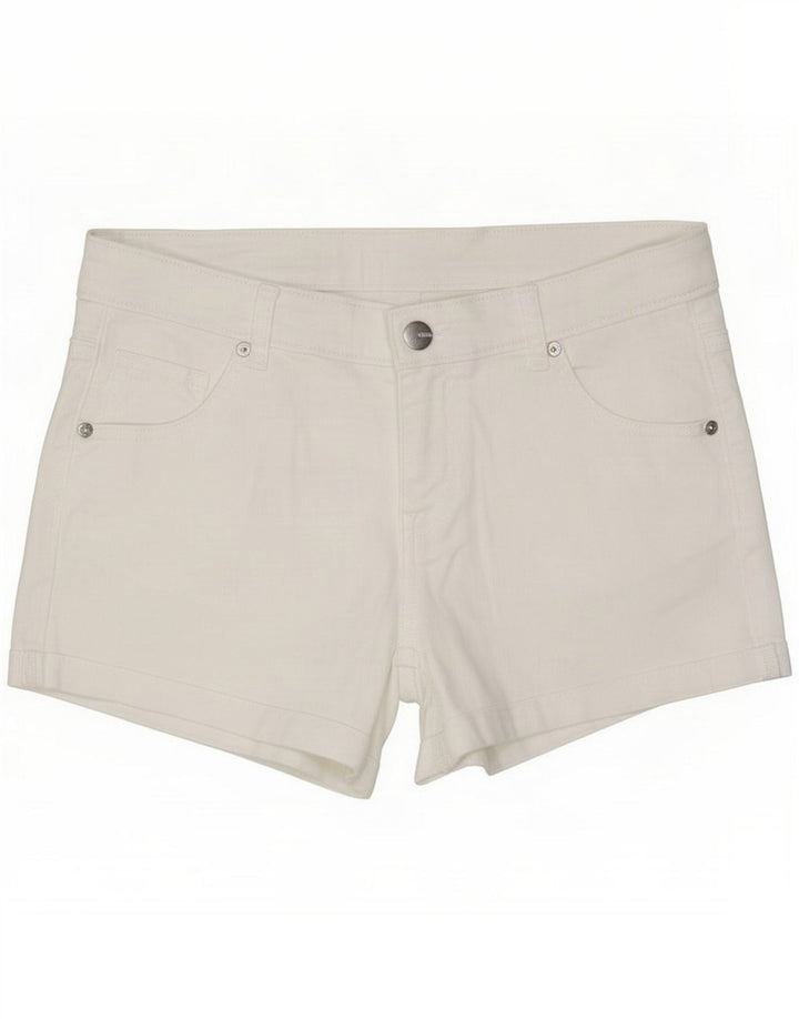 Oasis Shorts vaqueros para mujer UK 14 Medium W30 White