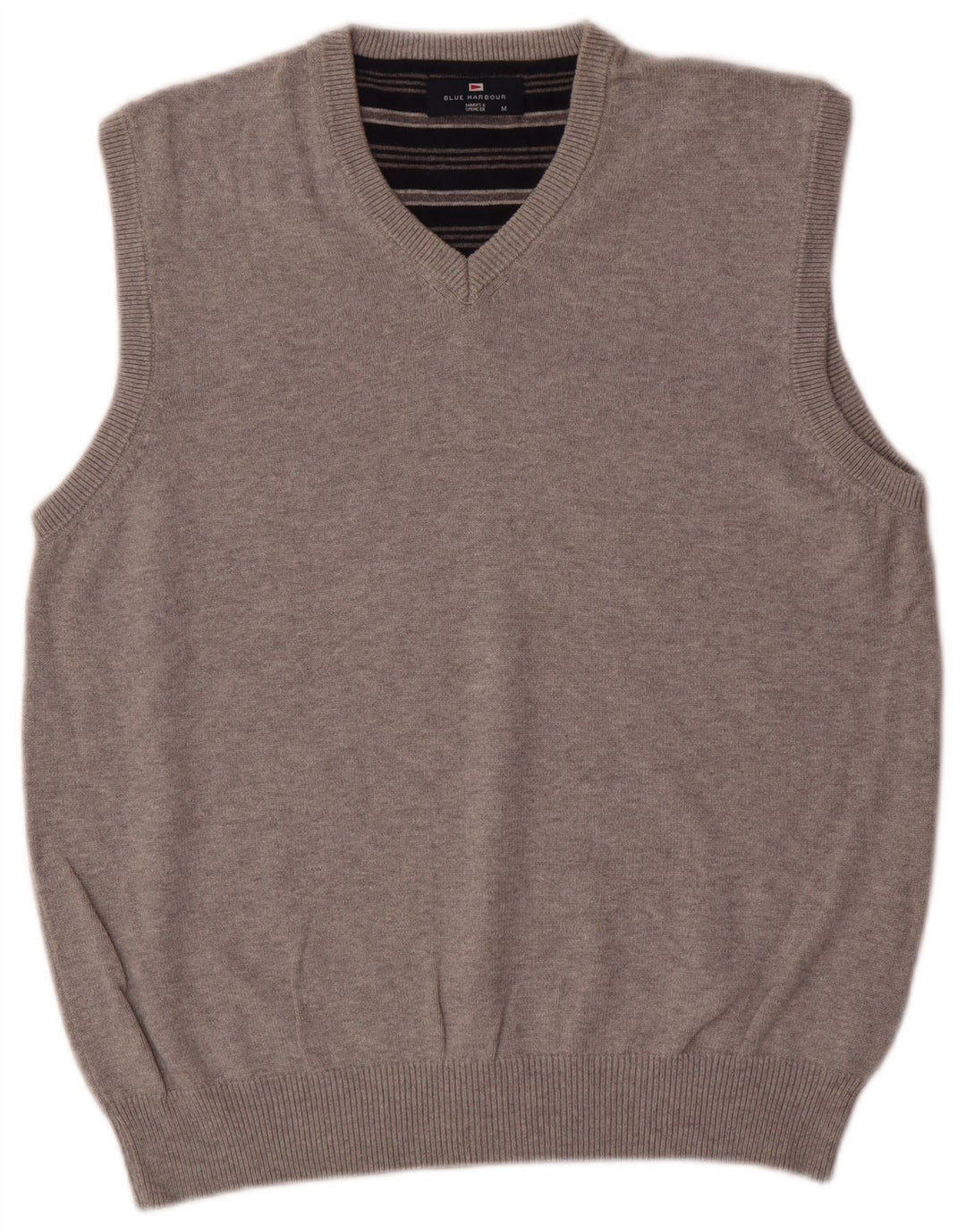 Marks & Spencer Camiseta sin mangas azul Harbor para hombre de algodón gris medio