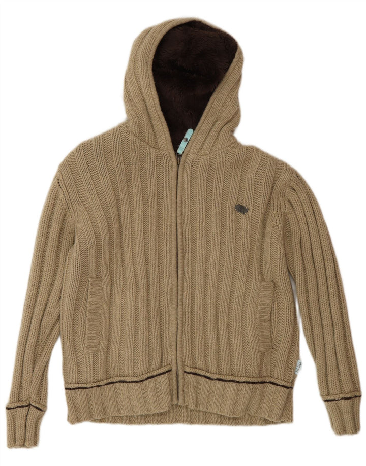 Cárdigan con capucha para mujer Fat Face UK 44 Lana de cordero beige medio