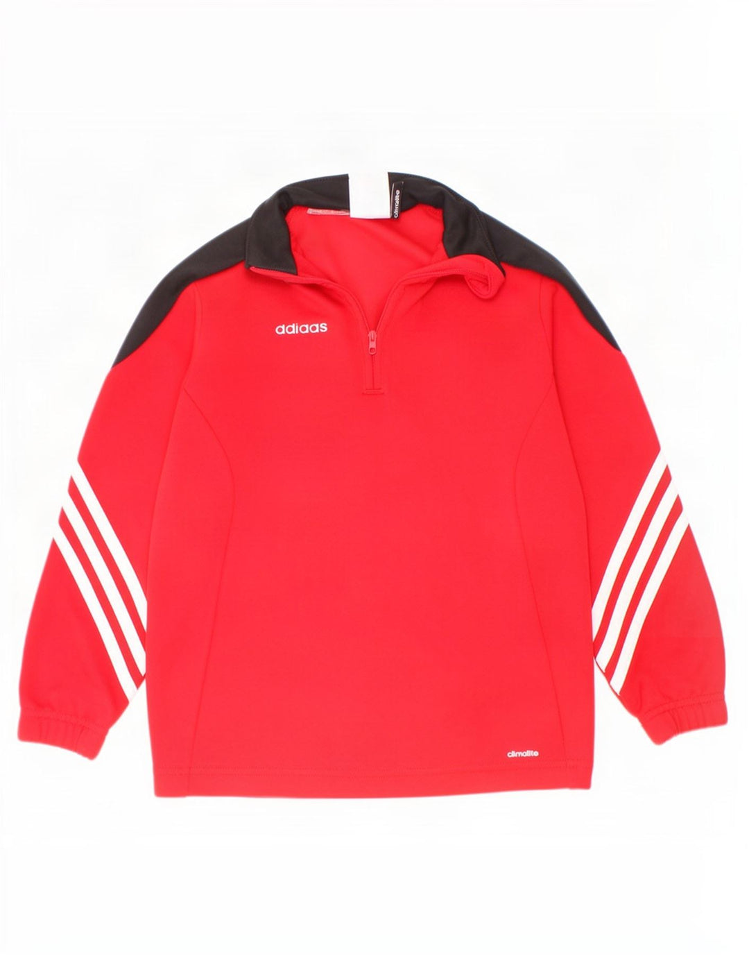 Adidas - Chándal para niño con cremallera y cuello, 5-6 años, XS, color rojo